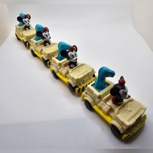 2020 McDonalds Happy Meal Mickey & Minnie's Runaway Rail Train Dinosaur Lot Of 4